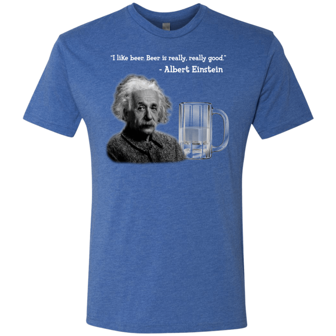 T-Shirts Vintage Royal / Small Einstein Men's Triblend T-Shirt