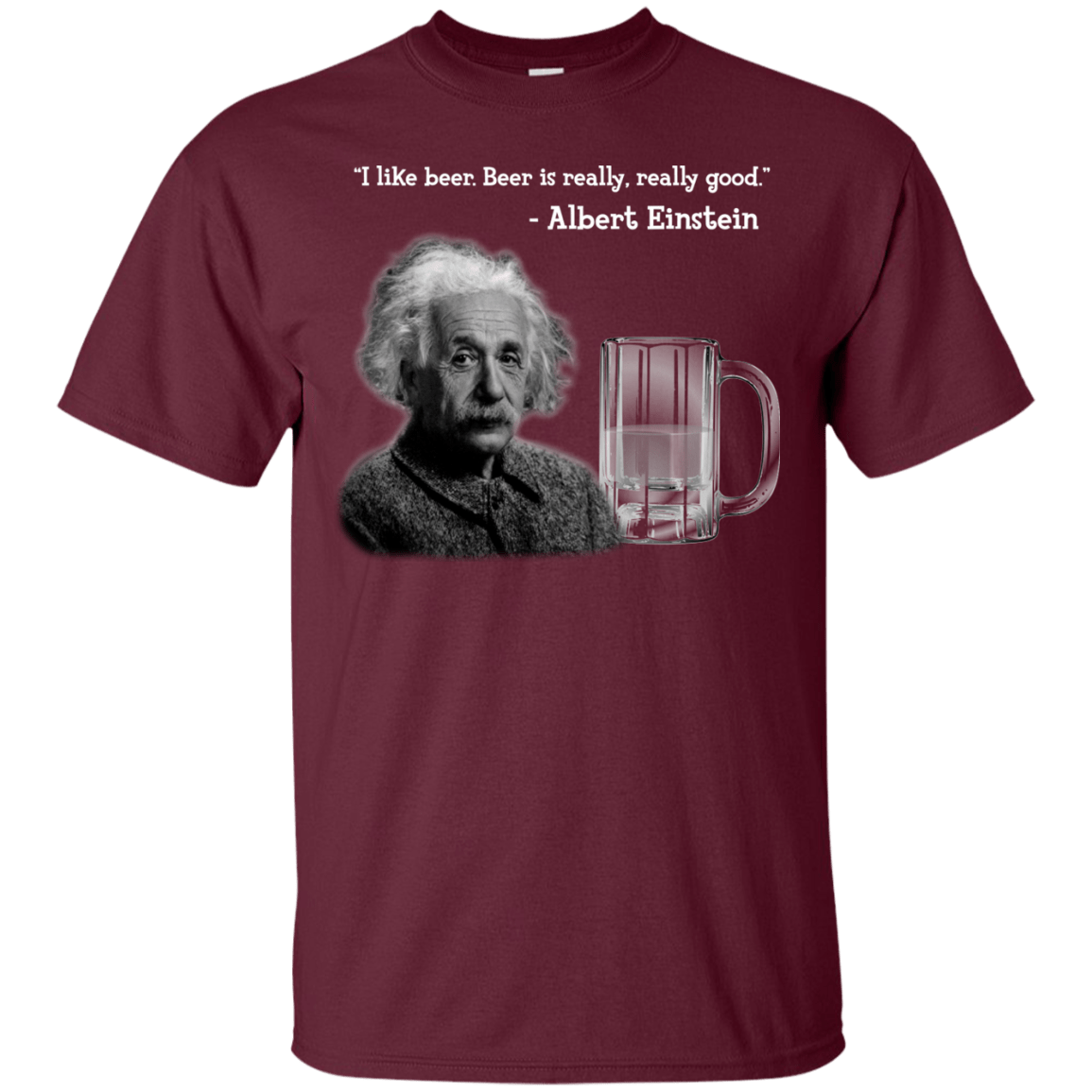 T-Shirts Maroon / Small Einstein T-Shirt