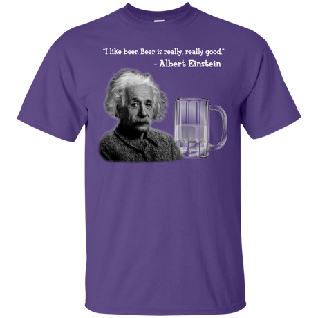 T-Shirts Purple / Small Einstein T-Shirt