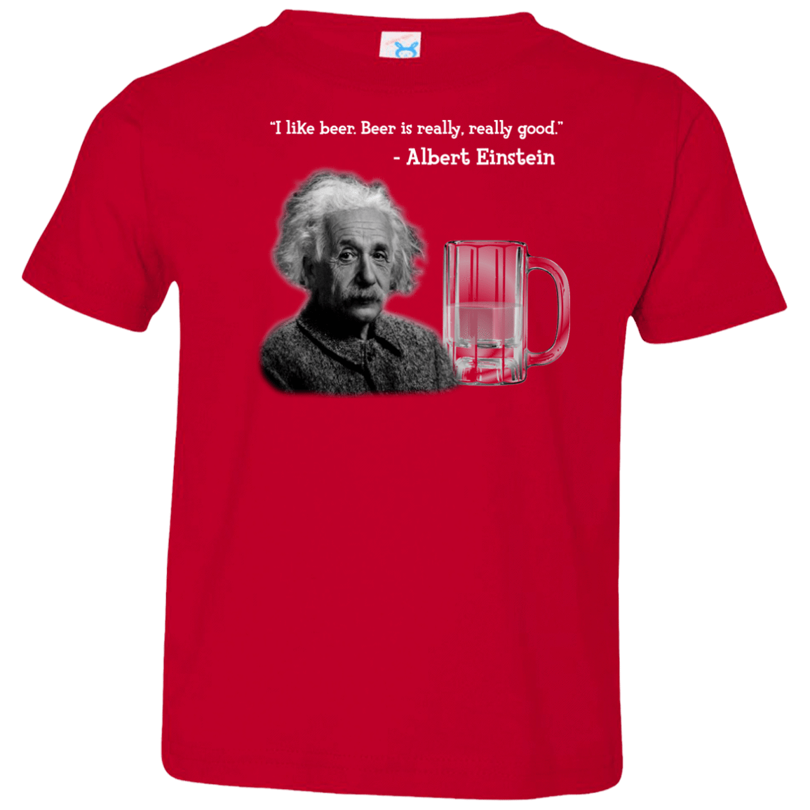 T-Shirts Red / 2T Einstein Toddler Premium T-Shirt