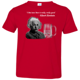 T-Shirts Red / 2T Einstein Toddler Premium T-Shirt