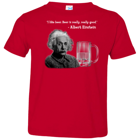 T-Shirts Red / 2T Einstein Toddler Premium T-Shirt