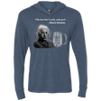 T-Shirts Indigo / X-Small Einstein Triblend Long Sleeve Hoodie Tee