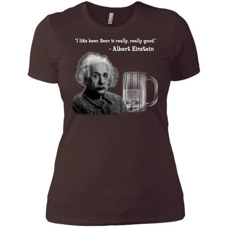 T-Shirts Dark Chocolate / X-Small Einstein Women's Premium T-Shirt