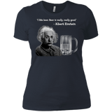 T-Shirts Indigo / X-Small Einstein Women's Premium T-Shirt