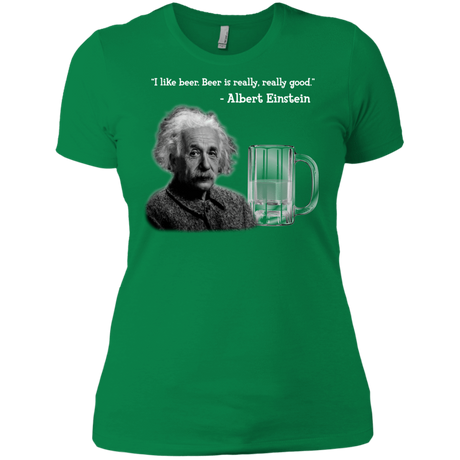 T-Shirts Kelly Green / X-Small Einstein Women's Premium T-Shirt