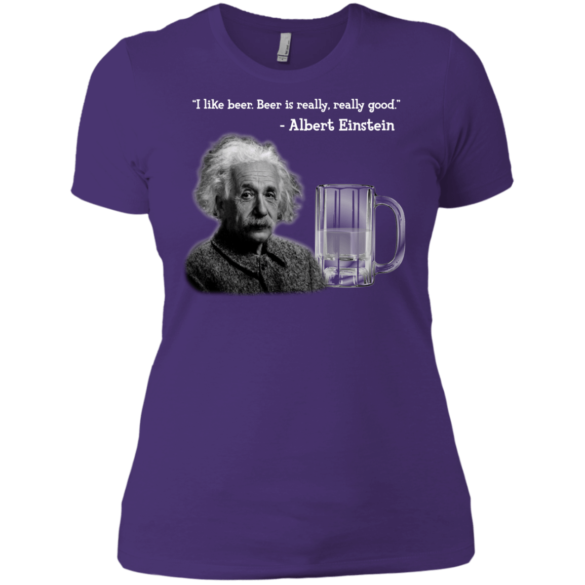 T-Shirts Purple Rush/ / X-Small Einstein Women's Premium T-Shirt