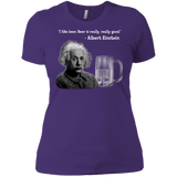 T-Shirts Purple Rush/ / X-Small Einstein Women's Premium T-Shirt