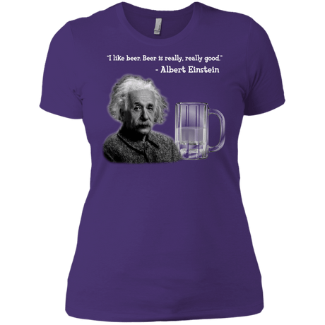 T-Shirts Purple Rush/ / X-Small Einstein Women's Premium T-Shirt