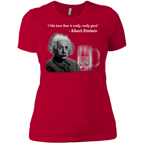 T-Shirts Red / X-Small Einstein Women's Premium T-Shirt