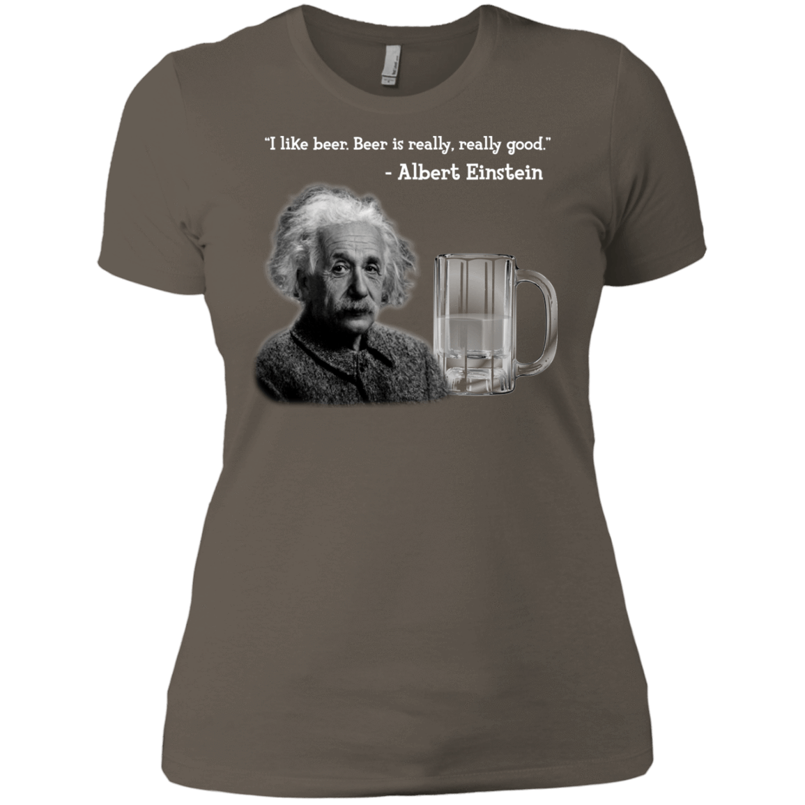 T-Shirts Warm Grey / X-Small Einstein Women's Premium T-Shirt