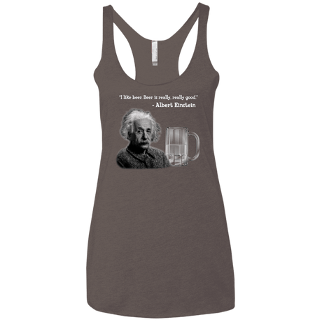 T-Shirts Macchiato / X-Small Einstein Women's Triblend Racerback Tank