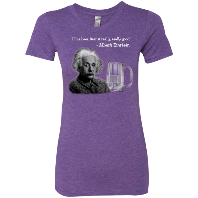 T-Shirts Purple Rush / Small Einstein Women's Triblend T-Shirt