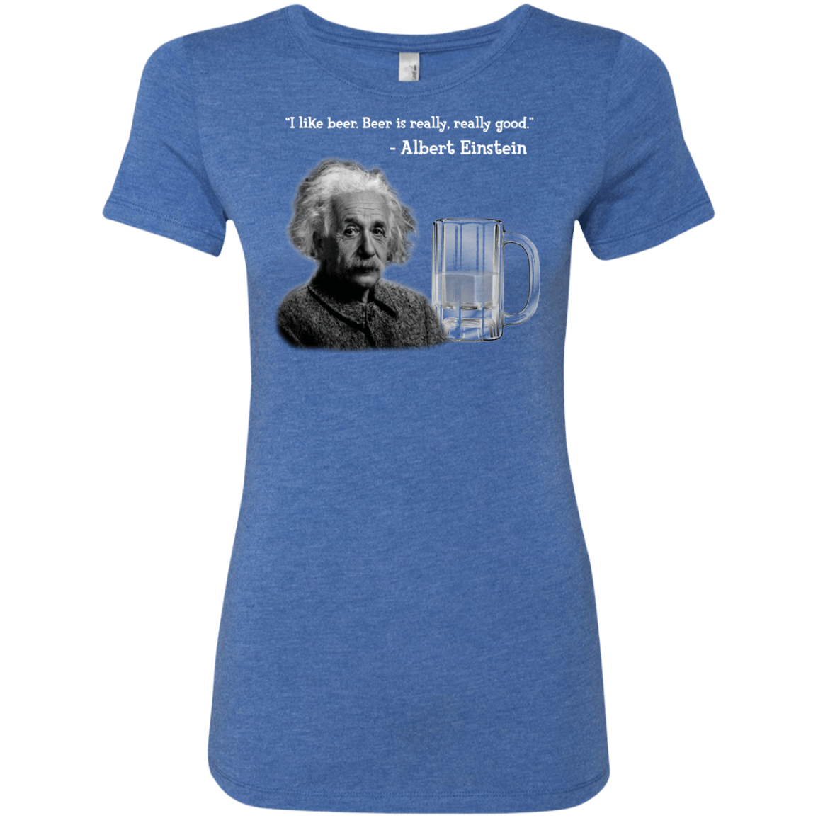 T-Shirts Vintage Royal / Small Einstein Women's Triblend T-Shirt