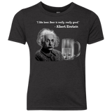 T-Shirts Vintage Black / YXS Einstein Youth Triblend T-Shirt