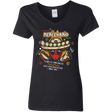 T-Shirts Black / S El Mercenario Mexican Food Women's V-Neck T-Shirt