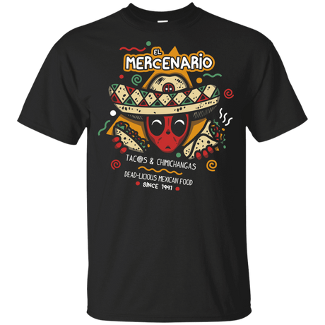 T-Shirts Black / YXS El Mercenario Mexican Food Youth T-Shirt