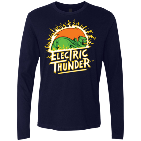 T-Shirts Midnight Navy / Small Electric Thunder Men's Premium Long Sleeve