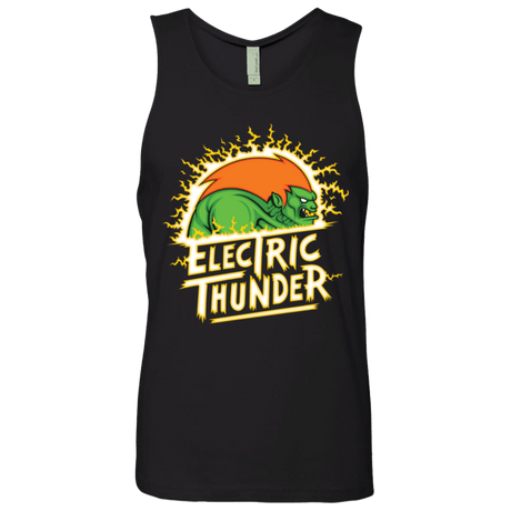 T-Shirts Black / Small Electric Thunder Men's Premium Tank Top