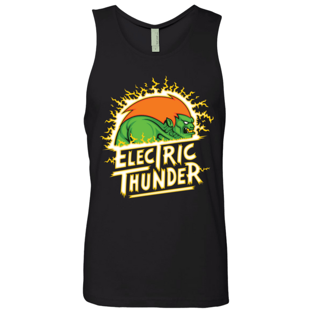 T-Shirts Black / Small Electric Thunder Men's Premium Tank Top
