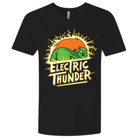 T-Shirts Black / X-Small Electric Thunder Men's Premium V-Neck