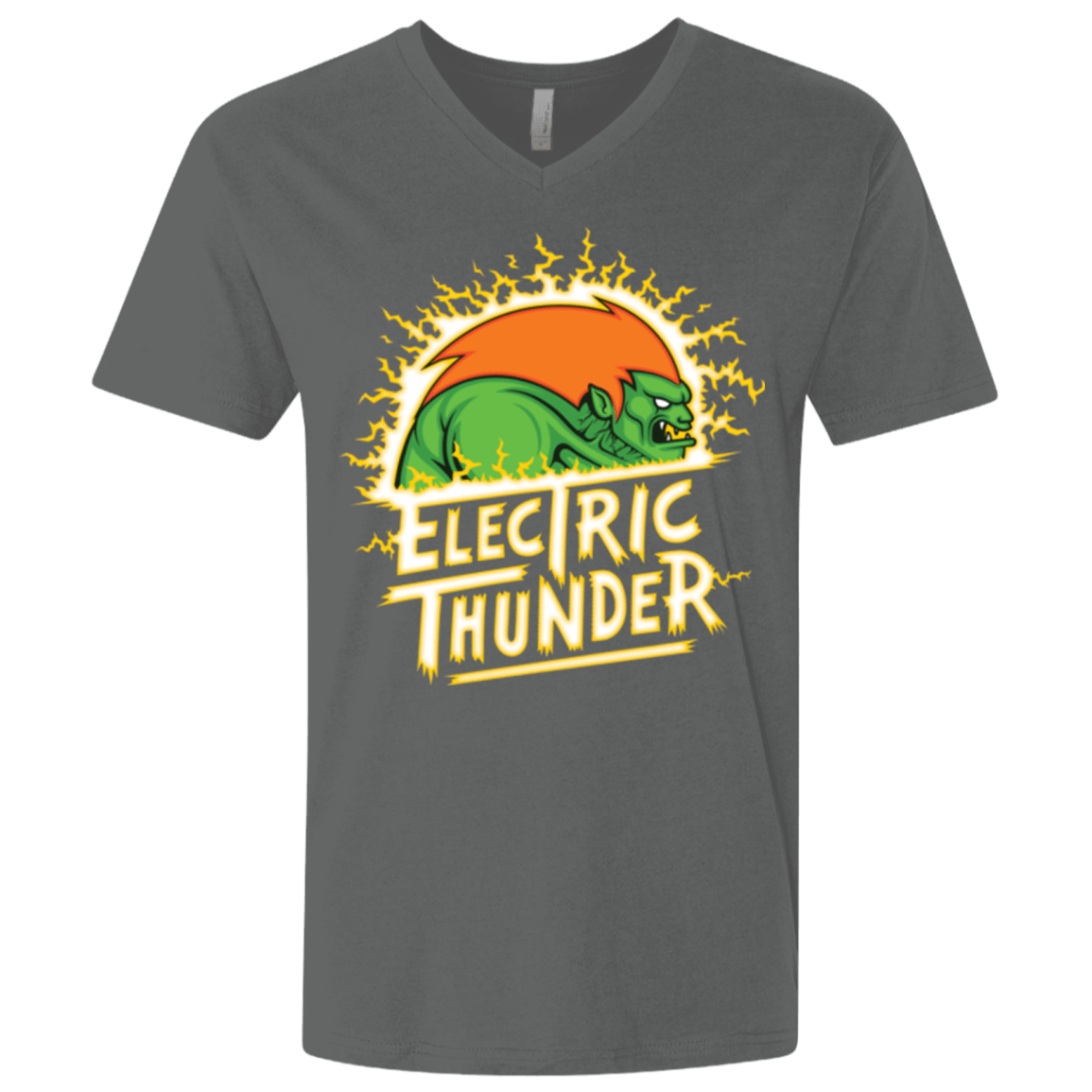 T-Shirts Heavy Metal / X-Small Electric Thunder Men's Premium V-Neck