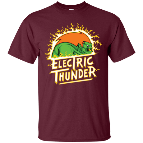 T-Shirts Maroon / Small Electric Thunder T-Shirt