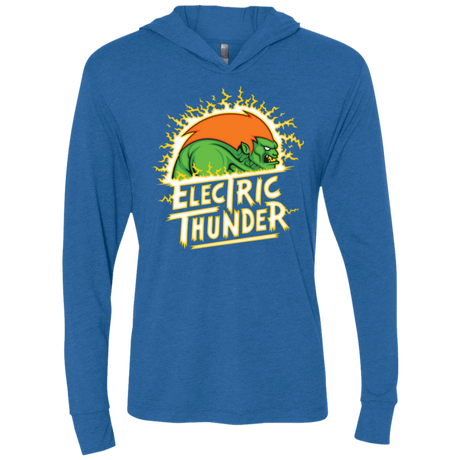 T-Shirts Vintage Royal / X-Small Electric Thunder Triblend Long Sleeve Hoodie Tee