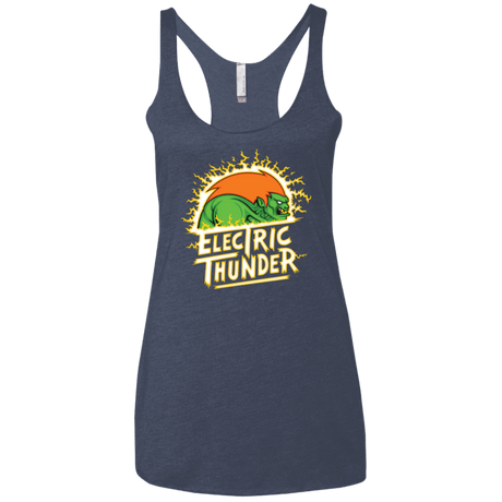 T-Shirts Vintage Navy / X-Small Electric Thunder Women's Triblend Racerback Tank
