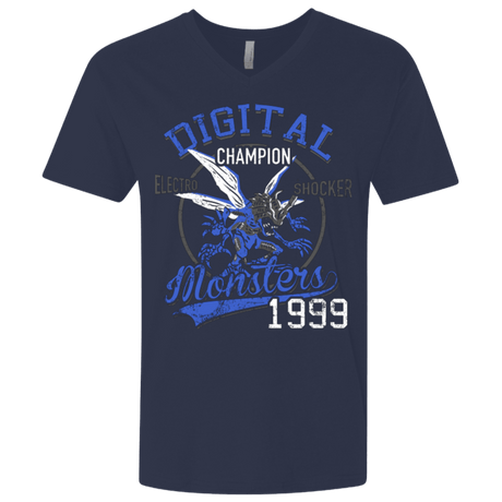 T-Shirts Midnight Navy / X-Small Electro Shocker Men's Premium V-Neck