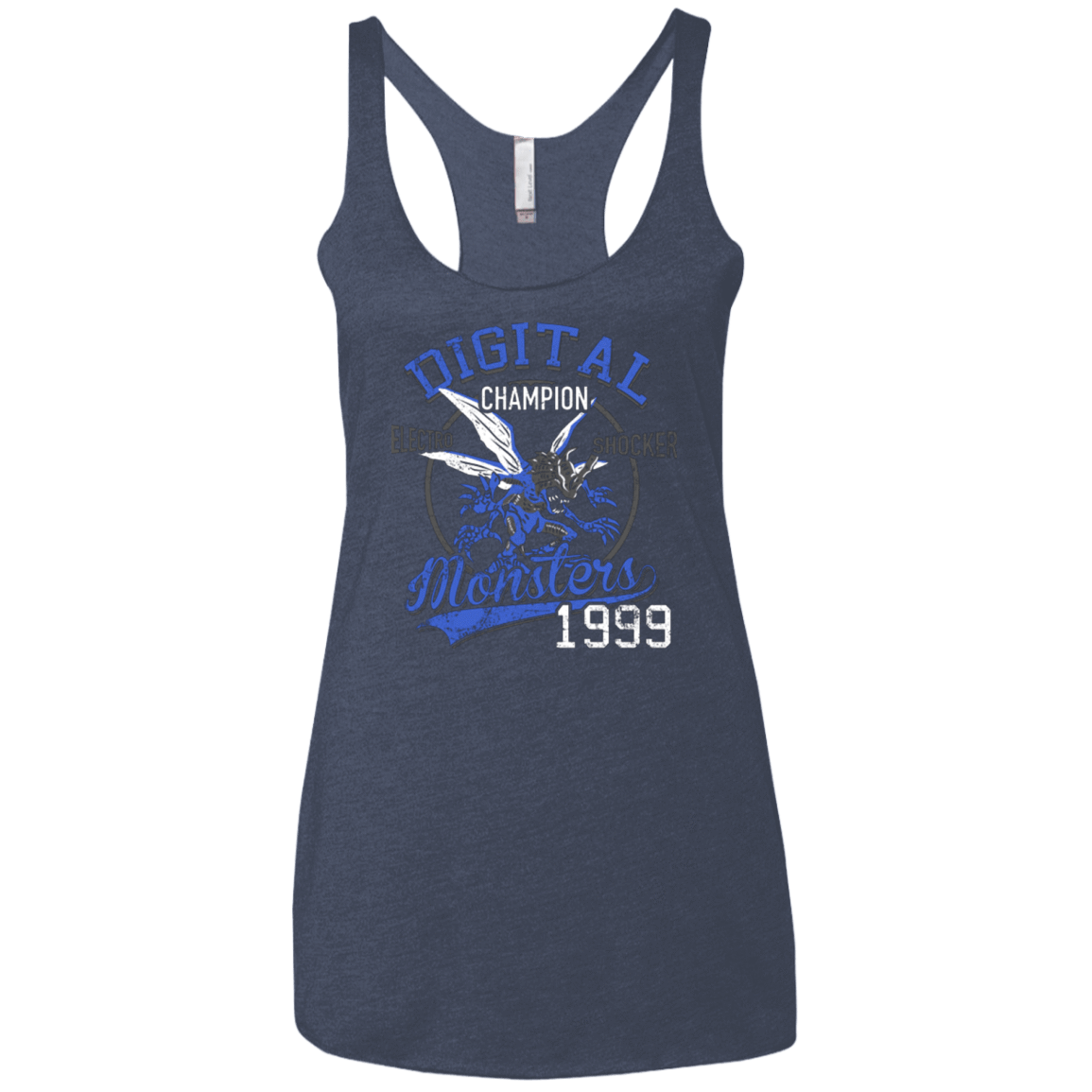 T-Shirts Vintage Navy / X-Small Electro Shocker Women's Triblend Racerback Tank