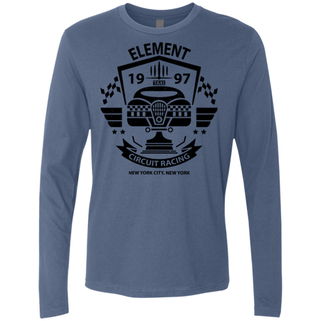 T-Shirts Indigo / Small Element Circuit Men's Premium Long Sleeve