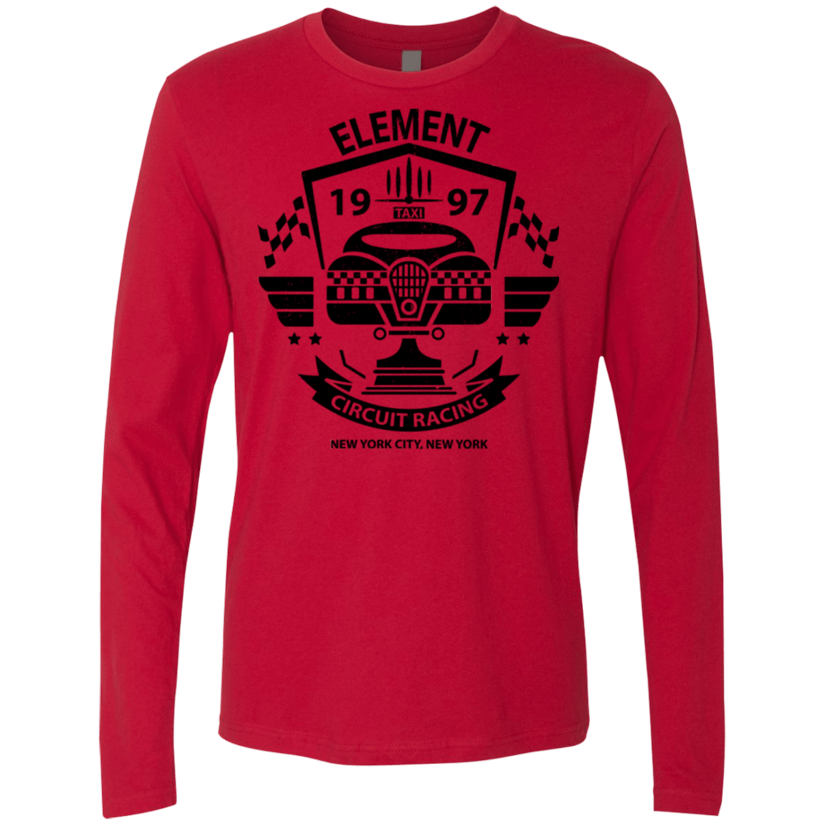 T-Shirts Red / Small Element Circuit Men's Premium Long Sleeve