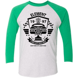 T-Shirts Heather White/Envy / X-Small Element Circuit Men's Triblend 3/4 Sleeve