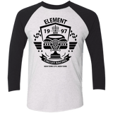 T-Shirts Heather White/Vintage Black / X-Small Element Circuit Men's Triblend 3/4 Sleeve