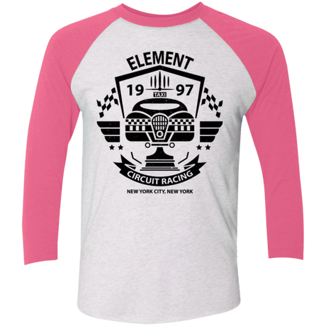 T-Shirts Heather White/Vintage Pink / X-Small Element Circuit Men's Triblend 3/4 Sleeve