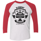T-Shirts Heather White/Vintage Red / X-Small Element Circuit Men's Triblend 3/4 Sleeve