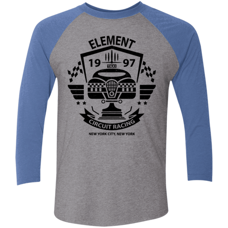 T-Shirts Premium Heather/ Vintage Royal / X-Small Element Circuit Men's Triblend 3/4 Sleeve