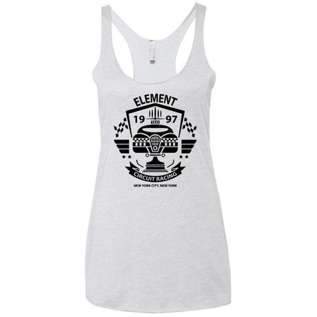T-Shirts Heather White / X-Small Element Circuit Women's Triblend Racerback Tank