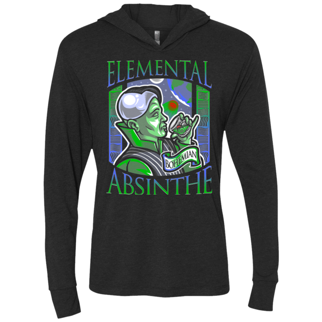 T-Shirts Vintage Black / X-Small Elemental Absinthe Triblend Long Sleeve Hoodie Tee