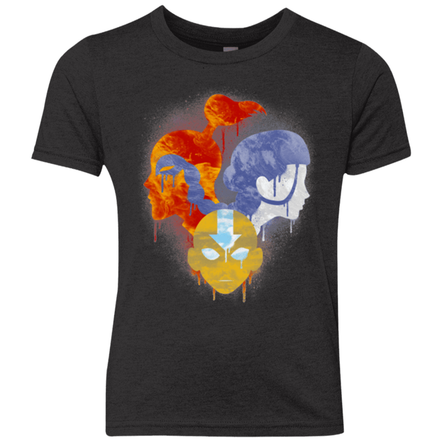 T-Shirts Vintage Black / YXS Elemental Love Triangle Youth Triblend T-Shirt