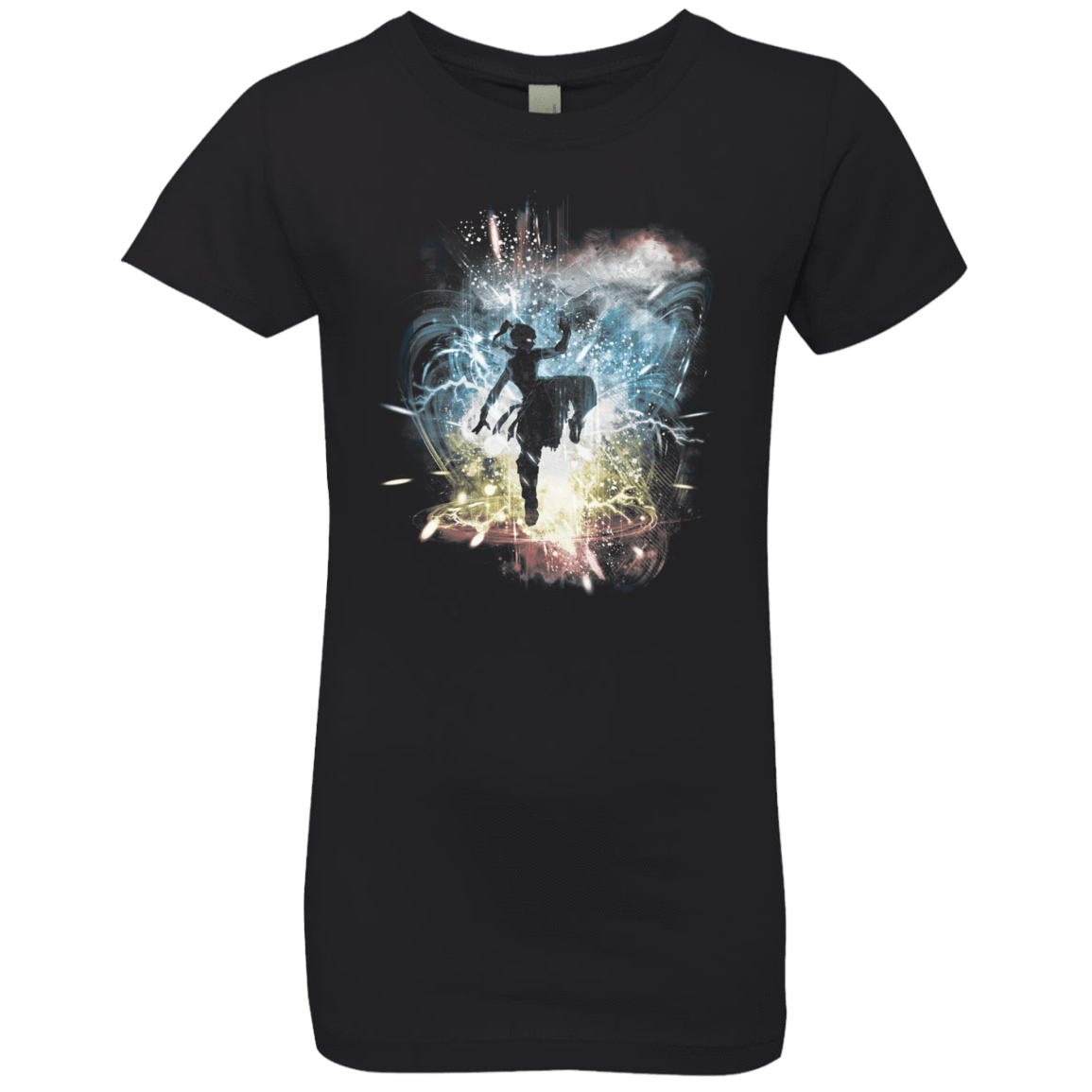 T-Shirts Black / YXS Elemental Storm-Korra Girls Premium T-Shirt