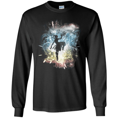 T-Shirts Black / S Elemental Storm-Korra Men's Long Sleeve T-Shirt