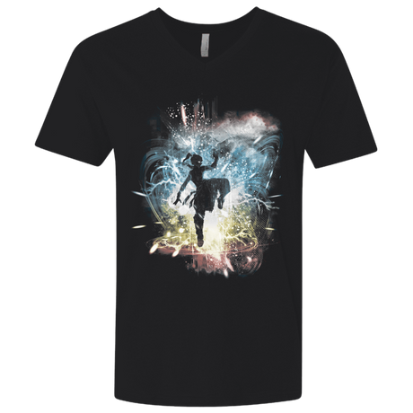 T-Shirts Black / X-Small Elemental Storm-Korra Men's Premium V-Neck