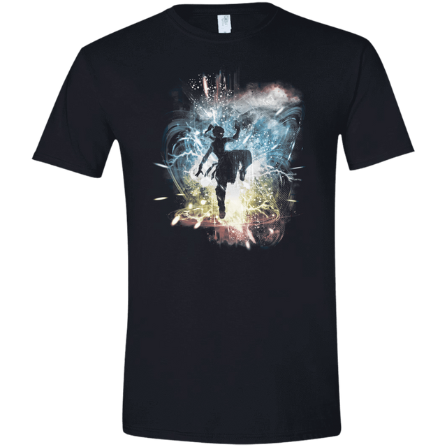 T-Shirts Black / X-Small Elemental Storm-Korra Men's Semi-Fitted Softstyle
