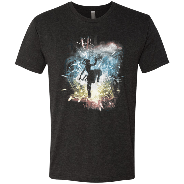 T-Shirts Vintage Black / S Elemental Storm-Korra Men's Triblend T-Shirt