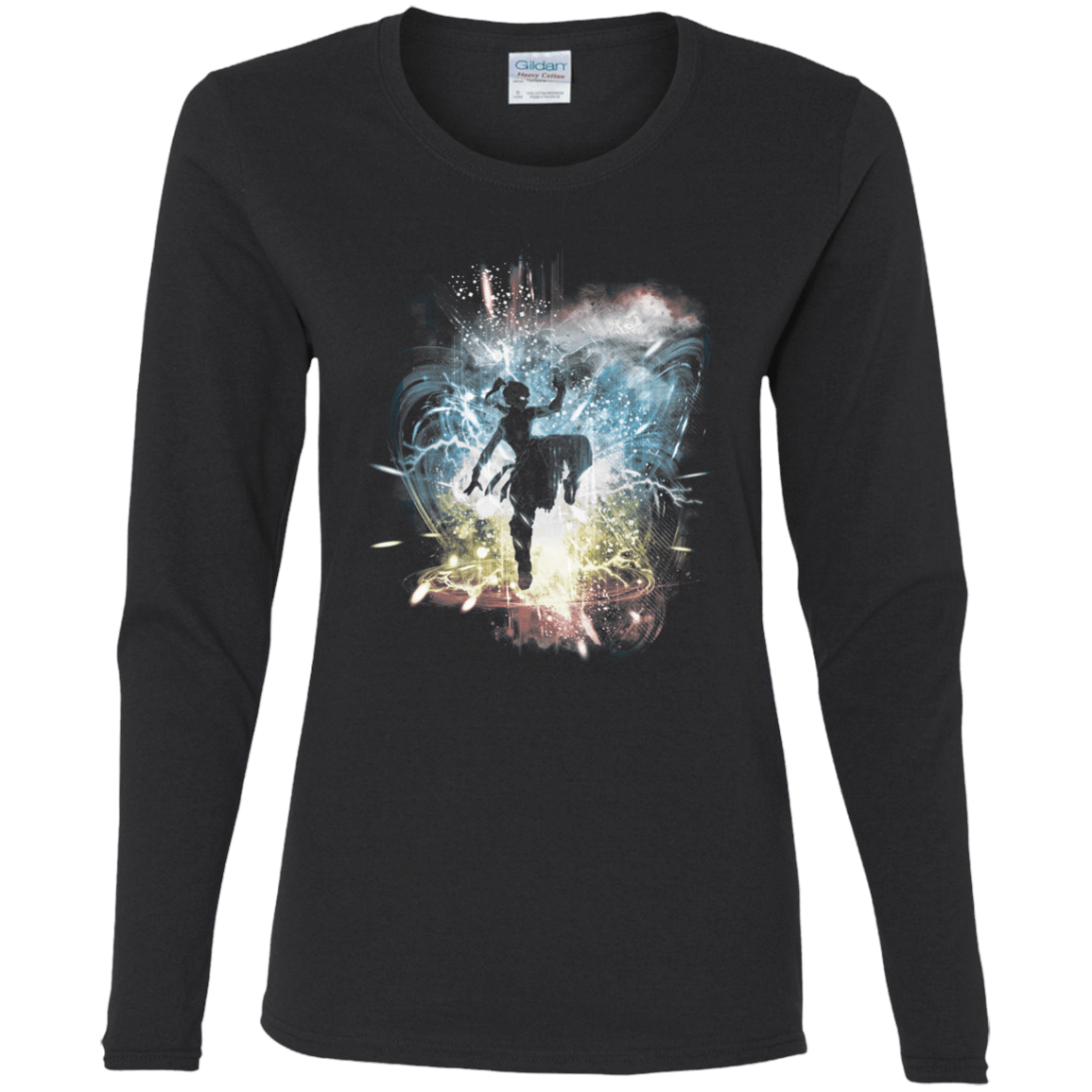T-Shirts Black / S Elemental Storm-Korra Women's Long Sleeve T-Shirt