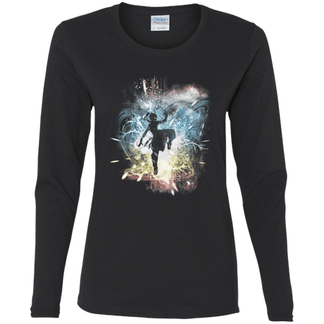 T-Shirts Black / S Elemental Storm-Korra Women's Long Sleeve T-Shirt