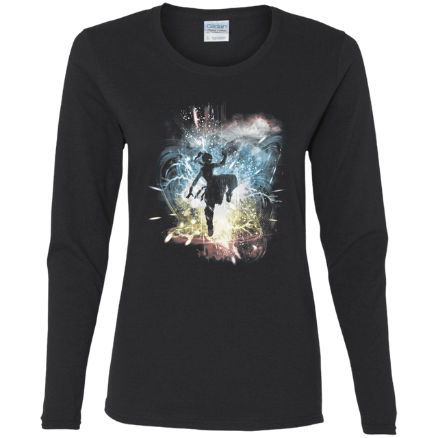 T-Shirts Black / S Elemental Storm-Korra Women's Long Sleeve T-Shirt
