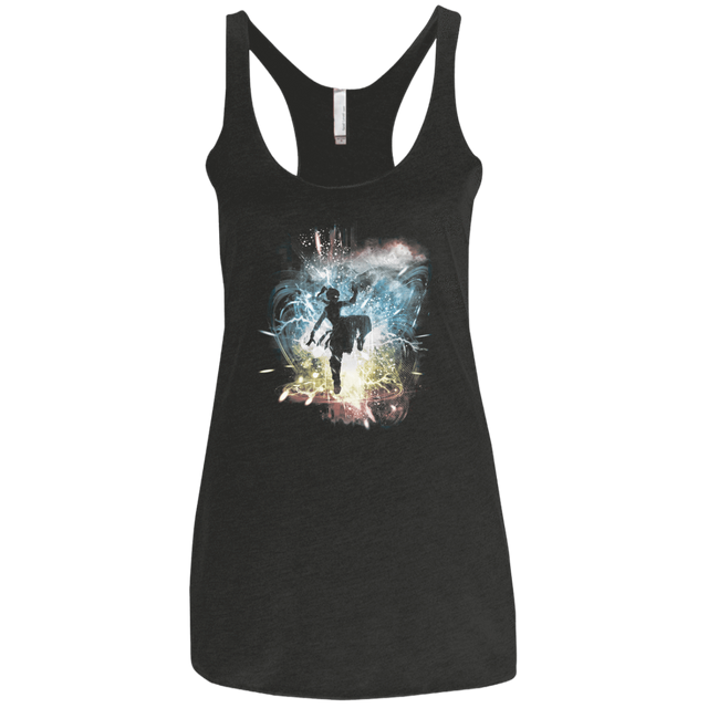 T-Shirts Vintage Black / X-Small Elemental Storm-Korra Women's Triblend Racerback Tank